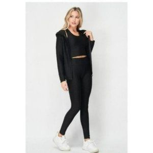🆕Lounge Set - Brazilian Bra / Jacket / Leggings Set 3pcs